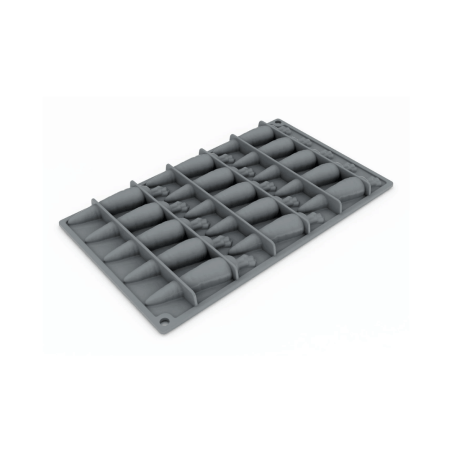 moule silicone pour 20 gateaux trompe oeil carotte