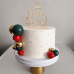 Toppers boules décoratives pour gâteau de noël tendance