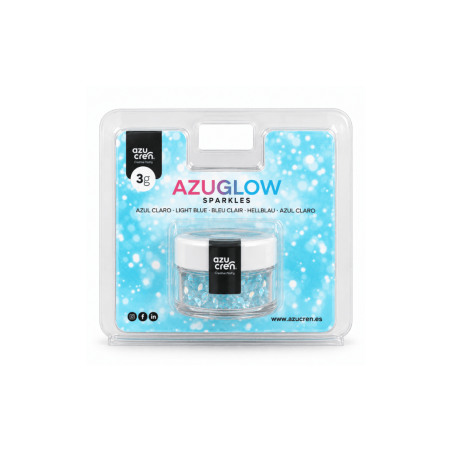 paillettes comestibles azuglow bleu ciel