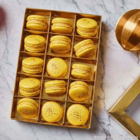boite a macarons dorée de funcakes