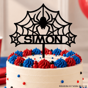 idee-de-gateau-spiderman-topper-personnalisé