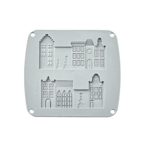 Moule en silicone village de noël
