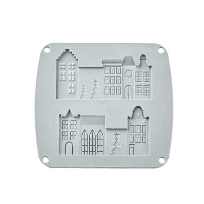 Moule en silicone village de noël