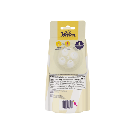 glaçage coloré blanc wilton avec douilles patissieres