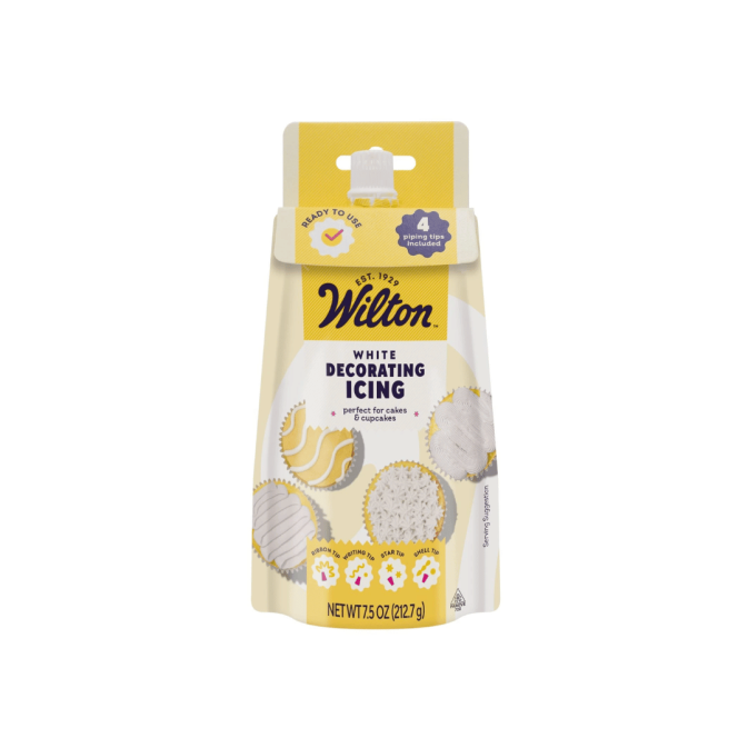 glaçage coloré wilton blanc