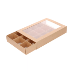 boite a gateaux, biscuits et chocolats en papier kraft avec séparateur - FunCakes