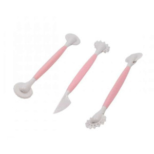 Kit De Modelage Pâte à Sucre - 8 Outils Avec 16 Embouts - Idéal Pour Décorer Gâteaux Et Pâtisseries