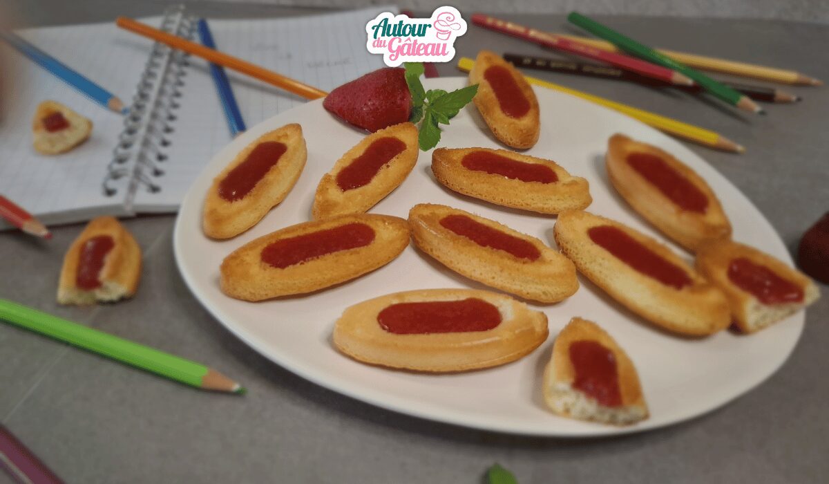 Goûters maison : gâteau barquette à la fraise
