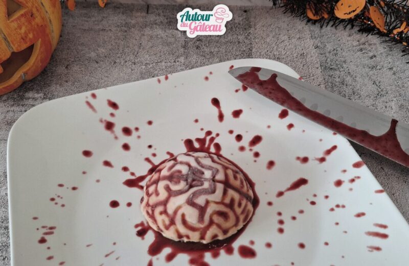 Gâteau cerveau halloween individuel